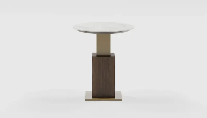 West Seramik Yuvarlak Yan Sehpa - 1