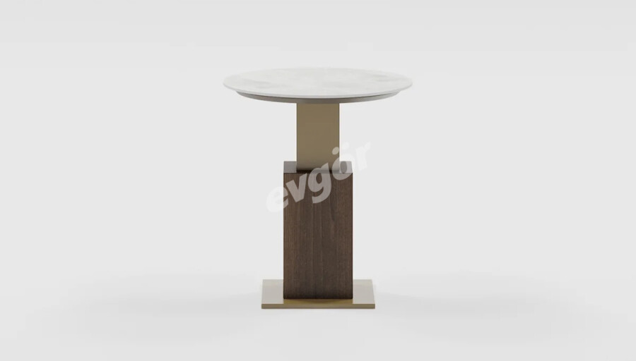 West Seramik Yuvarlak Yan Sehpa