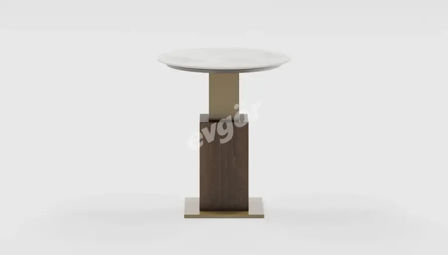 West Seramik Yuvarlak Yan Sehpa - 1