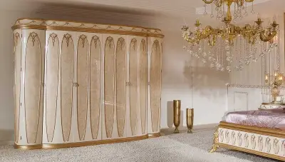 Yakut Bordo Klasik Yatak Odası - 6