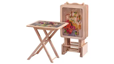 Yason Resimli Square Çanta Zigon Coffee Table