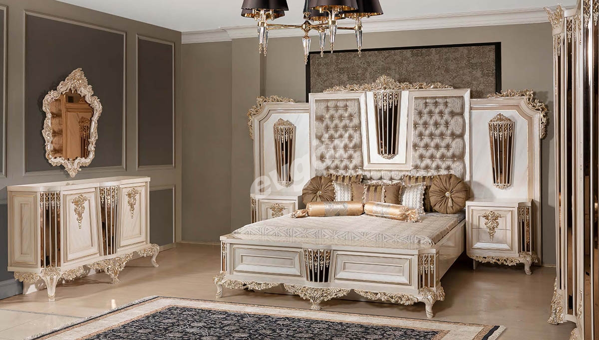 Zarafet Beyaz Klasik Yatak Odası - 2