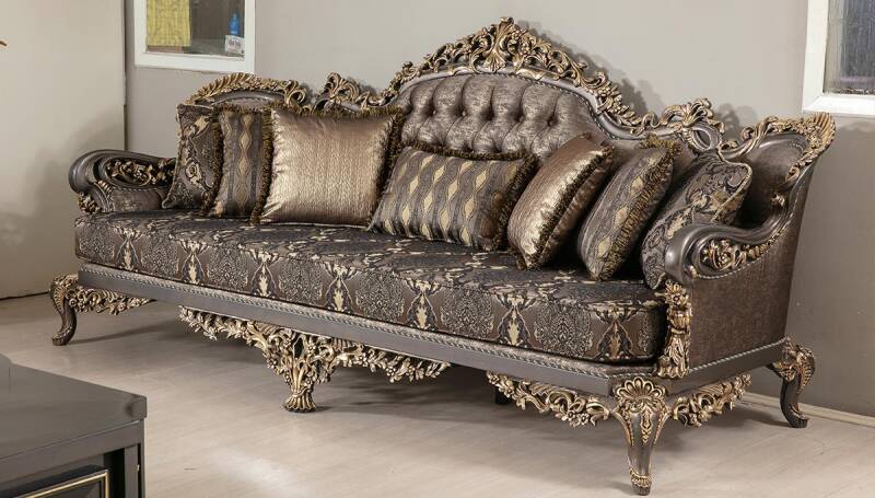 Zarafet Klasik Üçlü Koltuk