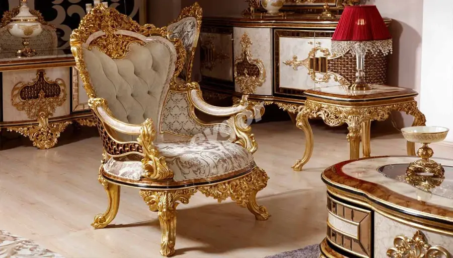 Zerano Oymalı Tekli Koltuk - 1