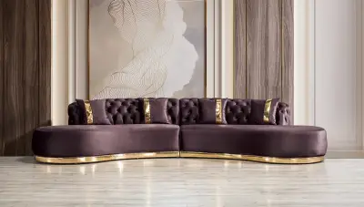 Zeta Mor Modern Beşli Koltuk