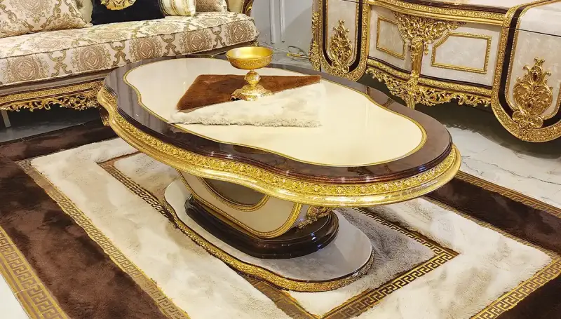 Asya Krem Klasik Koltuk Takımı - 4