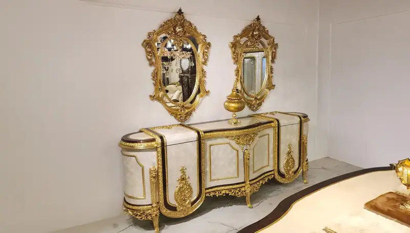 Asya Krem Klasik Yemek Odası - 2