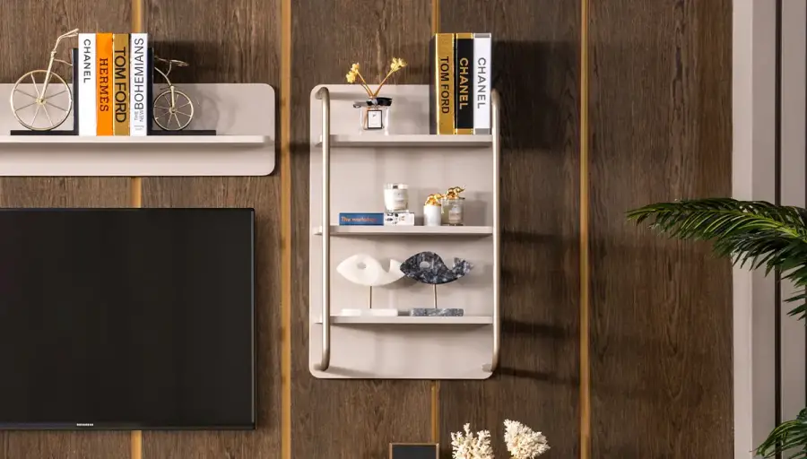 Ayla Modern TV Raflı Yan Modül - 1