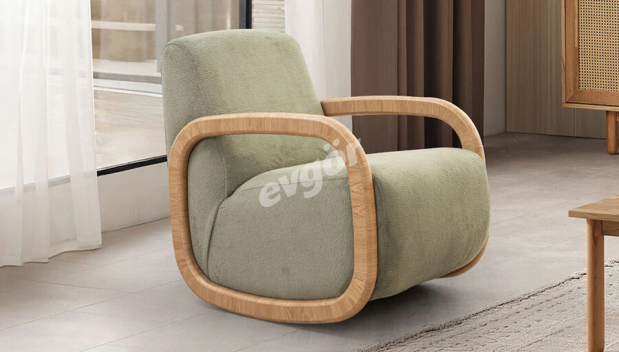 Babil Yeşil Sallanan Berjer