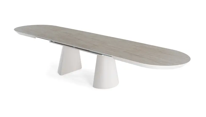 Barlas Traverten Oval Masa - 3