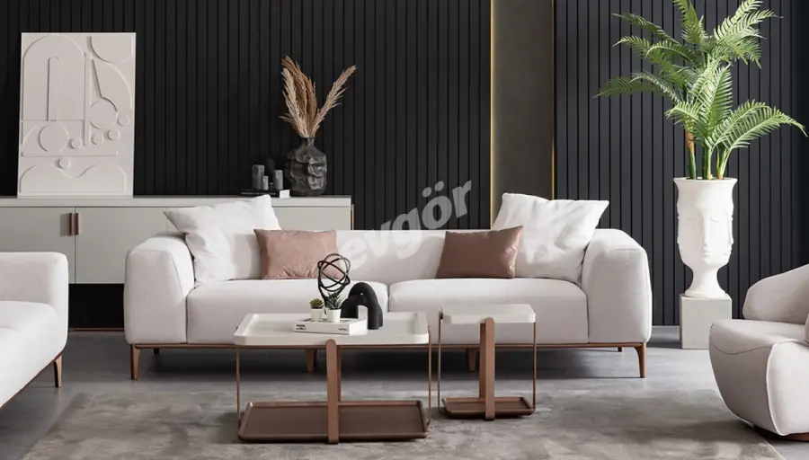 Barok Modern Dörtlü Koltuk - 1