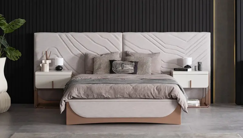 Barok Modern Karyola (Bazalı)