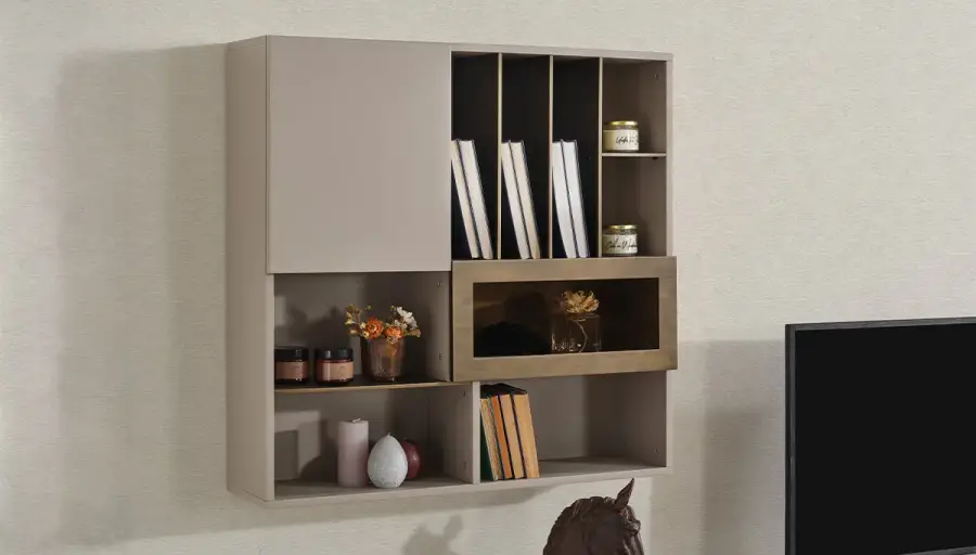 Begonvil Krem Modern TV Rafı - 1