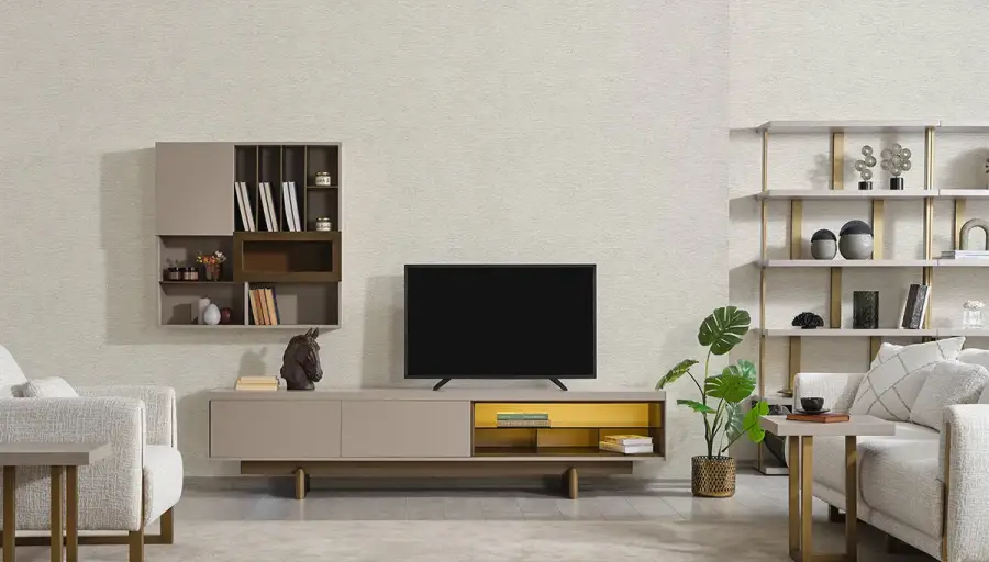 Begonvil Krem Modern Tv Ünitesi - 1