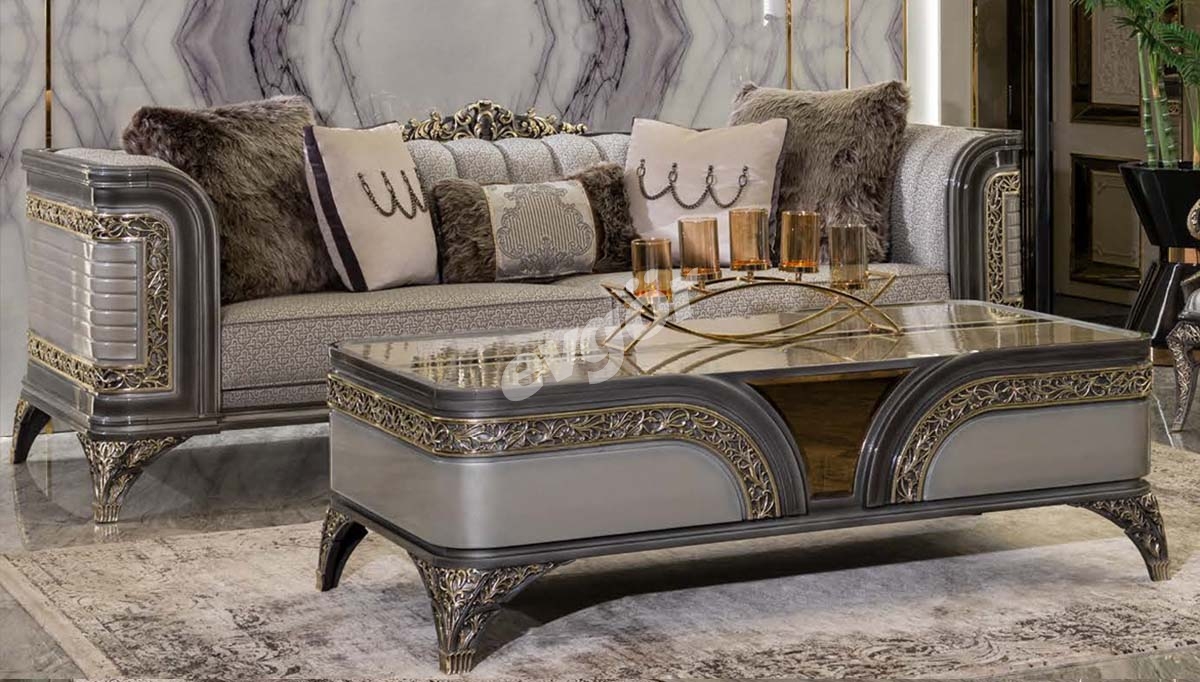 Berguzar Luxury Sofa Set - Thumbnail