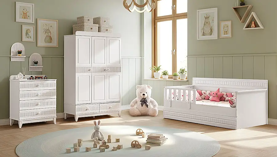 Bernas Beyaz Montessori Çocuk Odası - 1