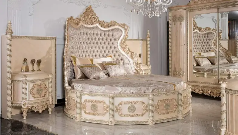 Beyazıt Krem Klasik Karyola - 1