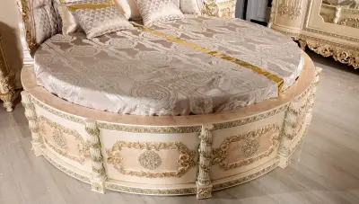 Beyazıt Krem Klasik Yatak Odası - Thumbnail