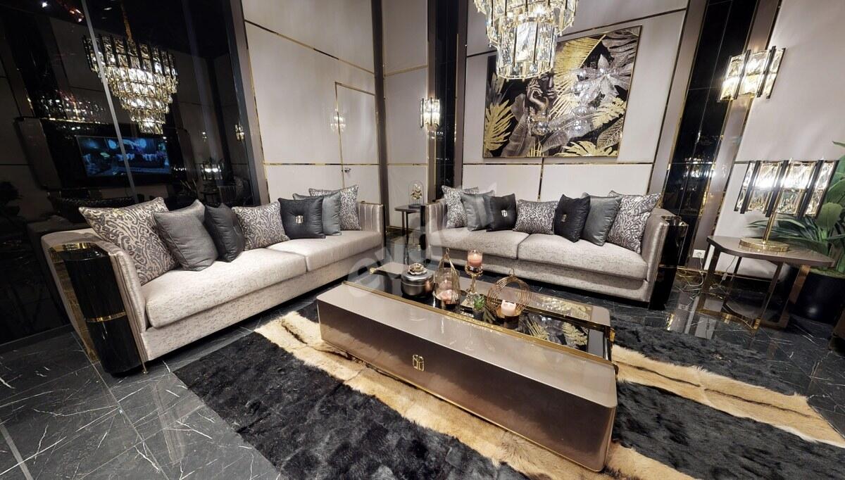 Bosphorus Luxury Metal Sofa Set