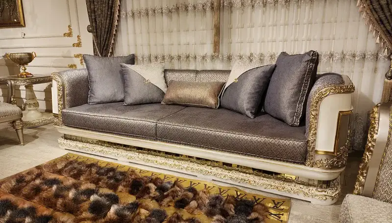 Brilliant Krem Klasik Koltuk Takımı - 3