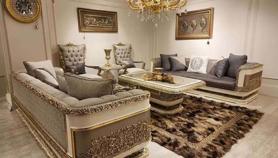 Brilliant Krem Klasik Koltuk Takımı - 1