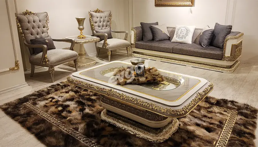 Brilliant Krem Klasik Koltuk Takımı - 1