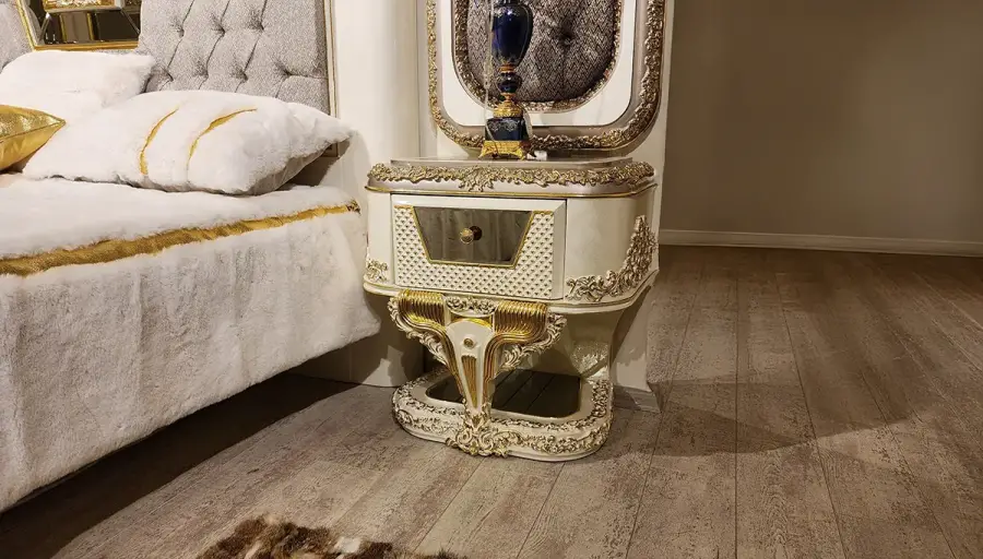 Brilliant Krem Klasik Komodin - 1