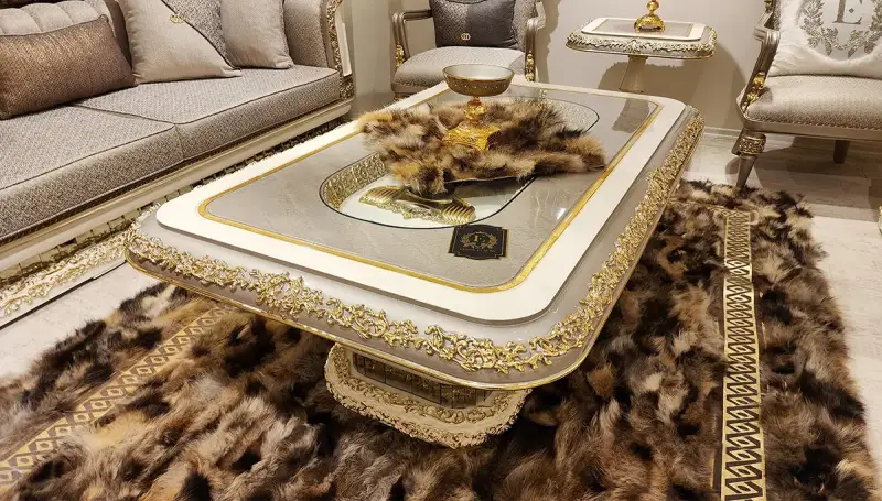 Brilliant Krem Klasik Orta Sehpa 