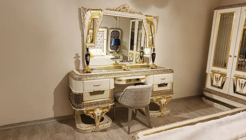 Brilliant Krem Klasik Yatak Odası - 3