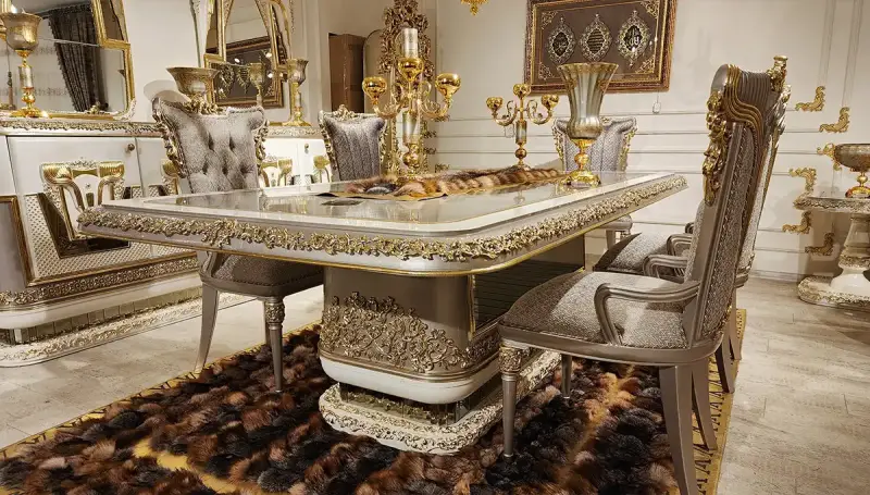 Brilliant Krem Klasik Yemek Odası - 2