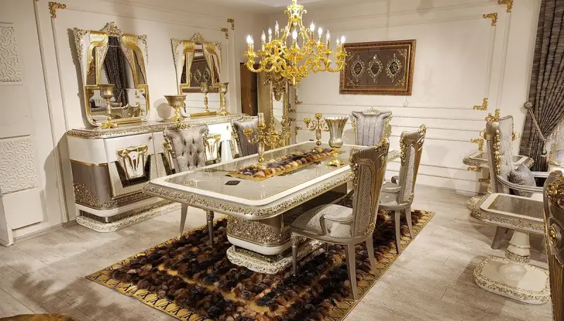 Brilliant Krem Klasik Yemek Odası - 1