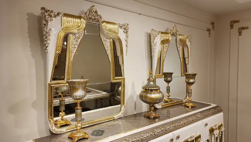 Brilliant Krem Konsol Ayna 