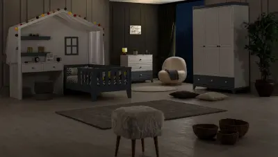 Chambre d'enfants Montessori gris Cıvıl - Thumbnail