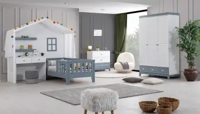 Chambre d'enfants Montessori gris Cıvıl - Thumbnail