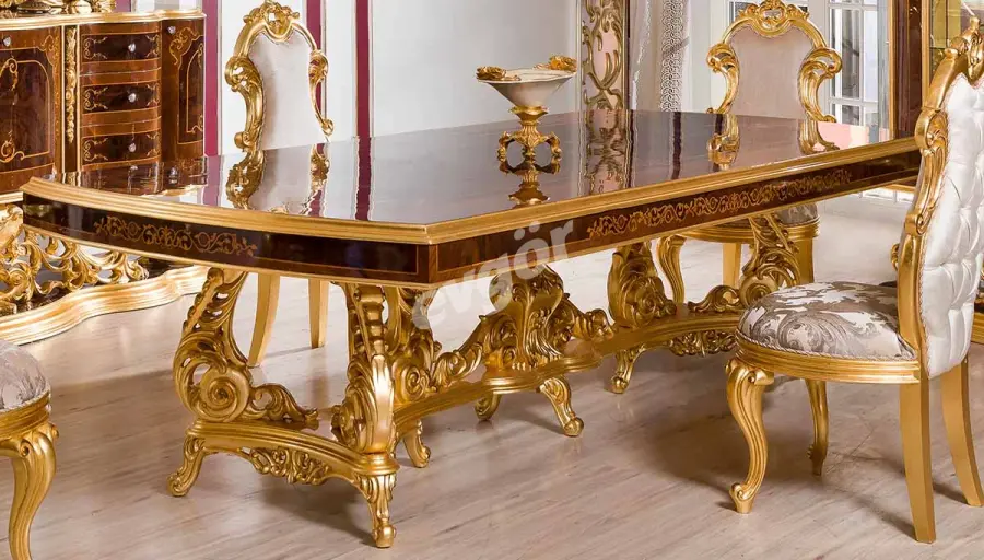 Cihangir Ceviz Klasik Yemek Masası - 1