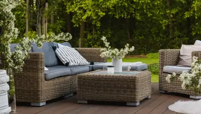 Clif Rattan Seating Group