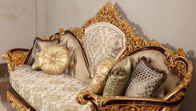 Dilruba Varaklı Klasik Üçlü Koltuk - 3