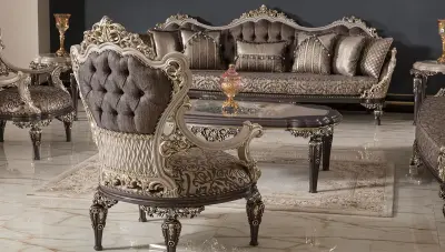 Dolmabahce Classic Sofa Set - Thumbnail