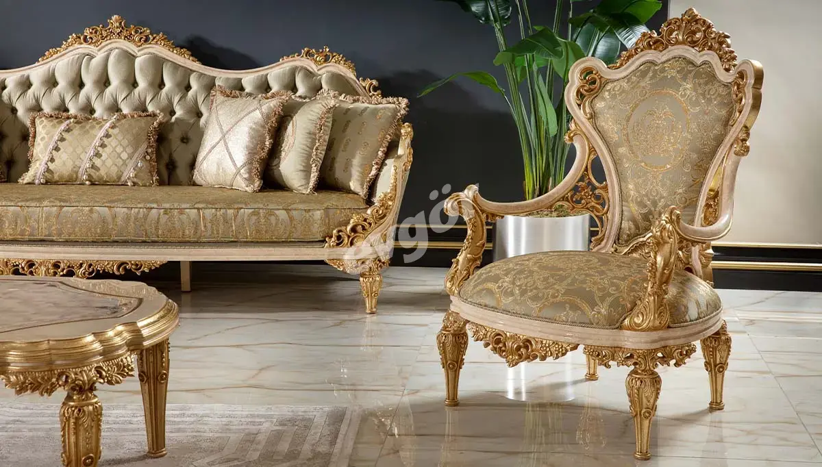 Dolmabahce Cream Sofa Set