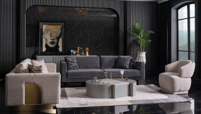 Dorente Modern Sofa Set - Thumbnail