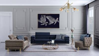 Elegant Metal Sofa Set