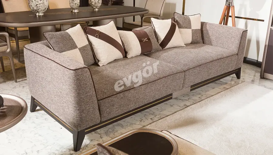 Elisya Lüks Kahverengi Koltuk - 1