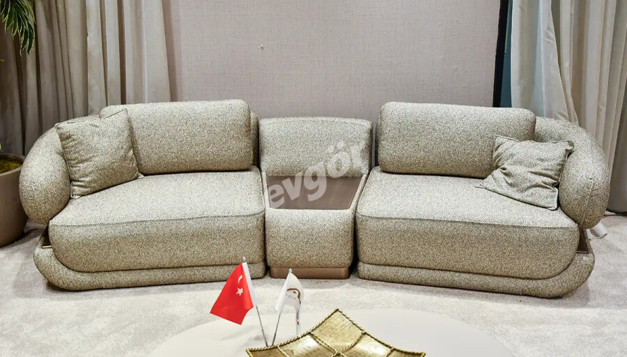 Emporio Modern Sehpalı Üçlü Koltuk