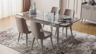 Adelya Krem Modern Yemek Odası - 2