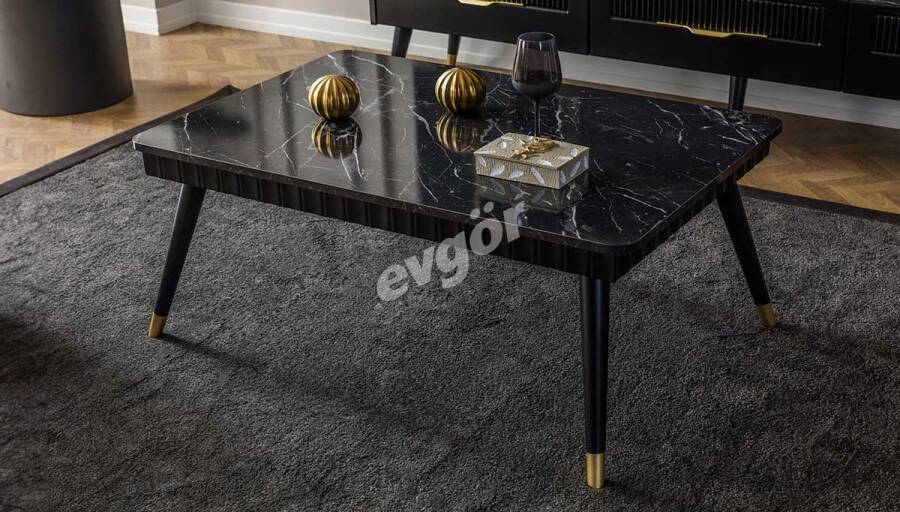 Adelya Siyah Modern Orta Sehpa - 1