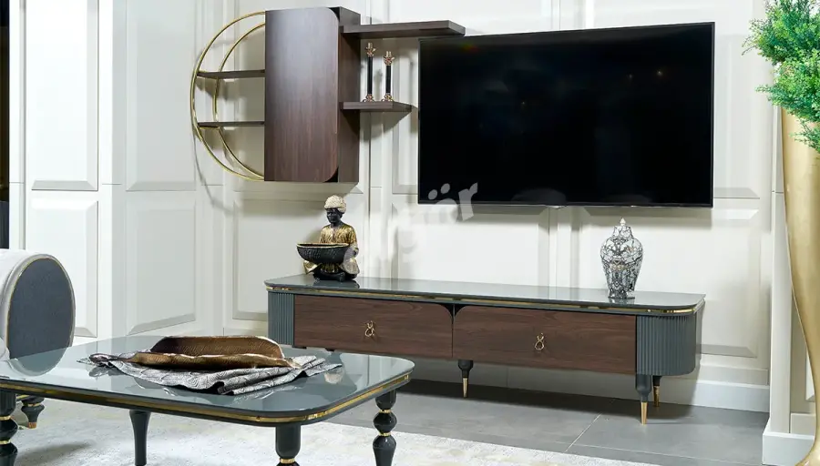 Akron Modern Krem Koltuk Takımı - 7