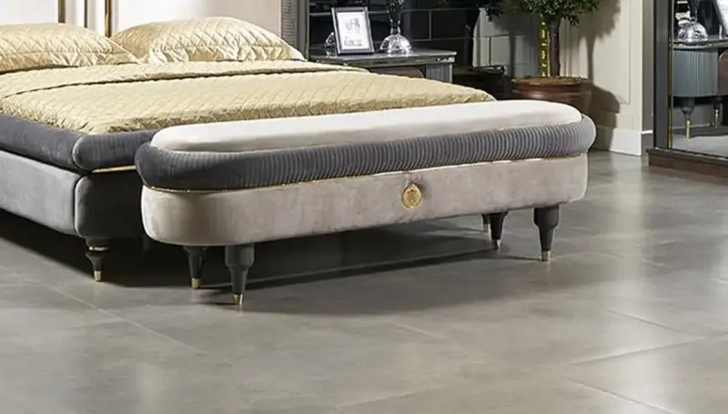 Akron Modern Krem Yatak Odası - 3