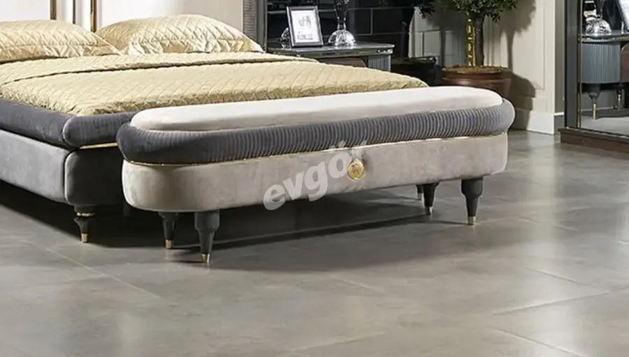 Akron Modern Krem Yatak Odası - 3