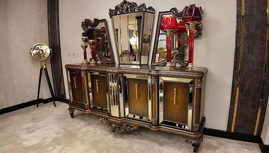 Aledo Walnut Avangarde Dining Room Set - 5