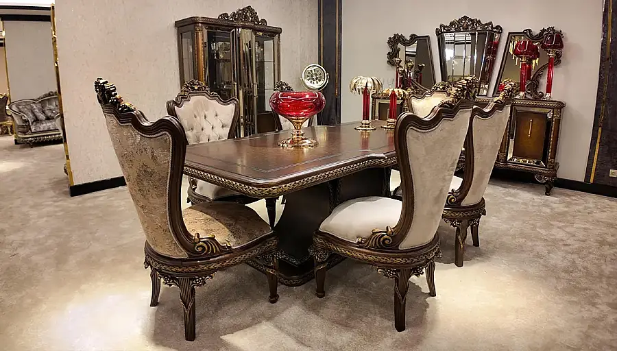 Aledo Walnut Avangarde Dining Room Set - 1